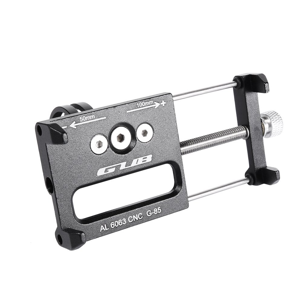 Gub Bicycle & Motorcycle Phone Mount, Aluminum Alloy Universal Bike Handlebar Phone Mount Holder Adjustable Compatible With Ipho