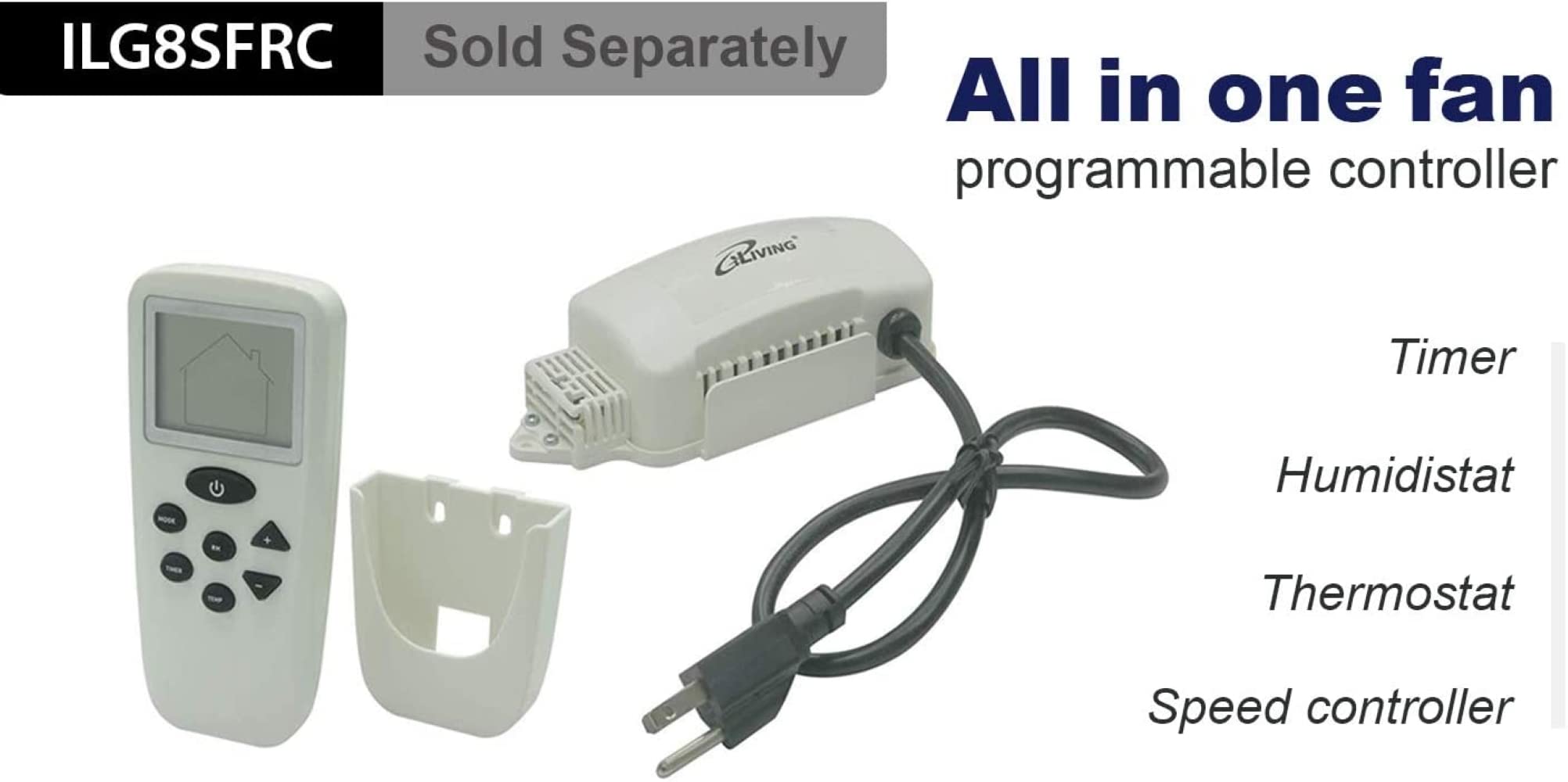 Iliving   18'' Wall Mounted Exhaust Fan   Automatic Shutter   Variable Speed   Vent Fan For Home Attic, Shed, Or Garage Ventilat