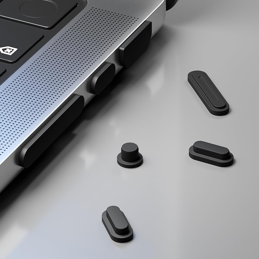 Proelife 21 Pcs Anti Dust Dirt Plug Cups Set For 2023 2021 Macbook Pro 14.2 Inch 16.2 Inch M3 M2 M1 Pro/Max (A2918/A2992/A2991/A