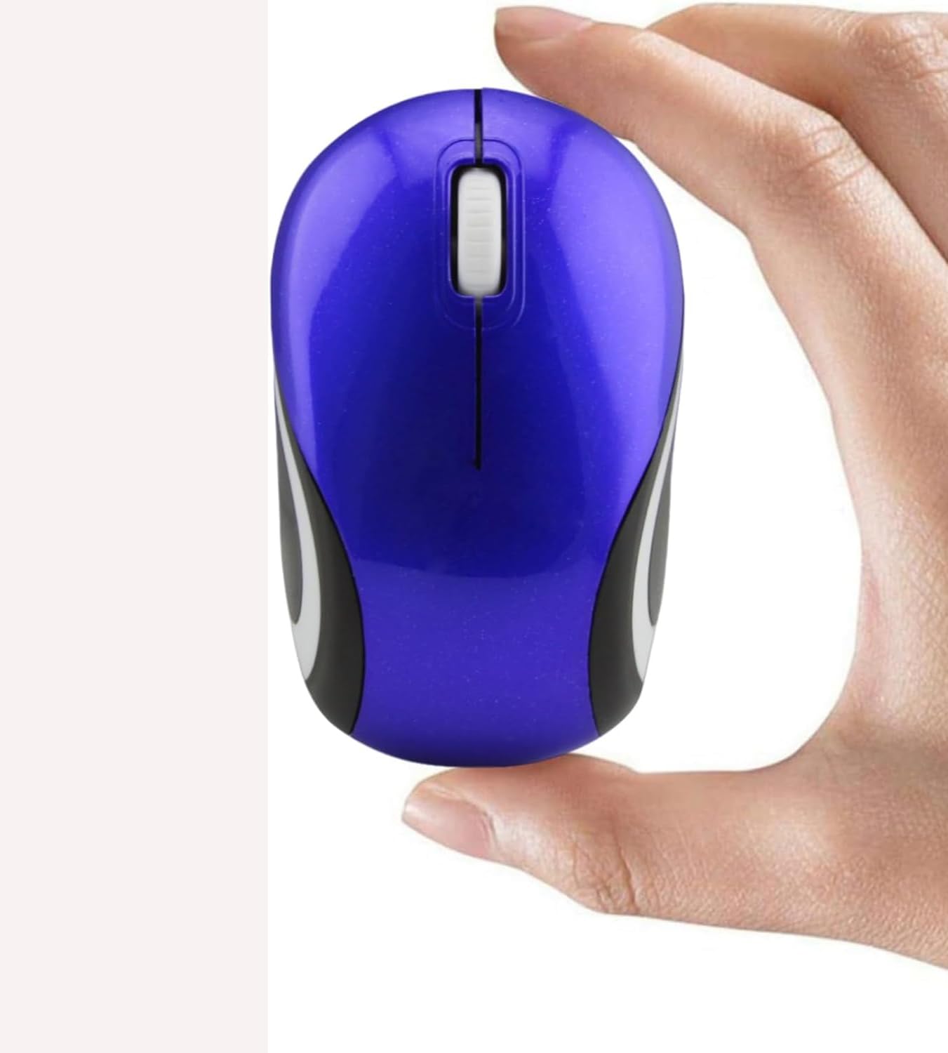 Wireless Mouse Mini Small Silent Cute Pocket Portable Compact Travel USB Tiny Optical Mice 3 Buttons 1000 DPI Cordless Mouse for