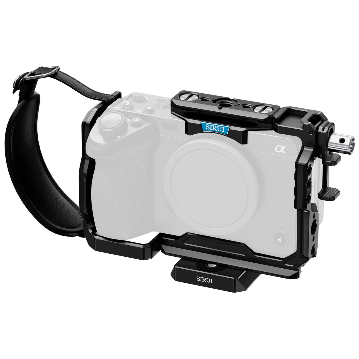Sirui Full Camera Cage For Sony Fx3/Fx30, Compatible With Original Xlr Handle, With Hdmi Cable Clamp, 1/4'' 20 Threaded Holes, A
