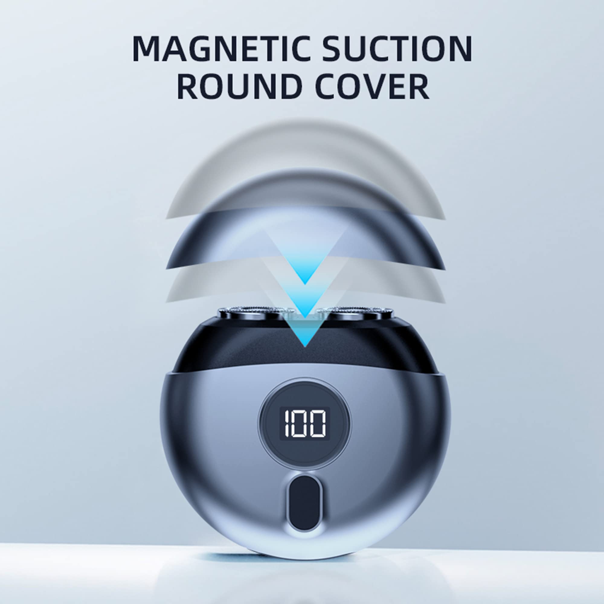 Travel Men'S Shaver,Mini Electric Razor,Led Power Display Usb Rechargeable Shaver Multifunctional Portable Travel Razor Wet Dry