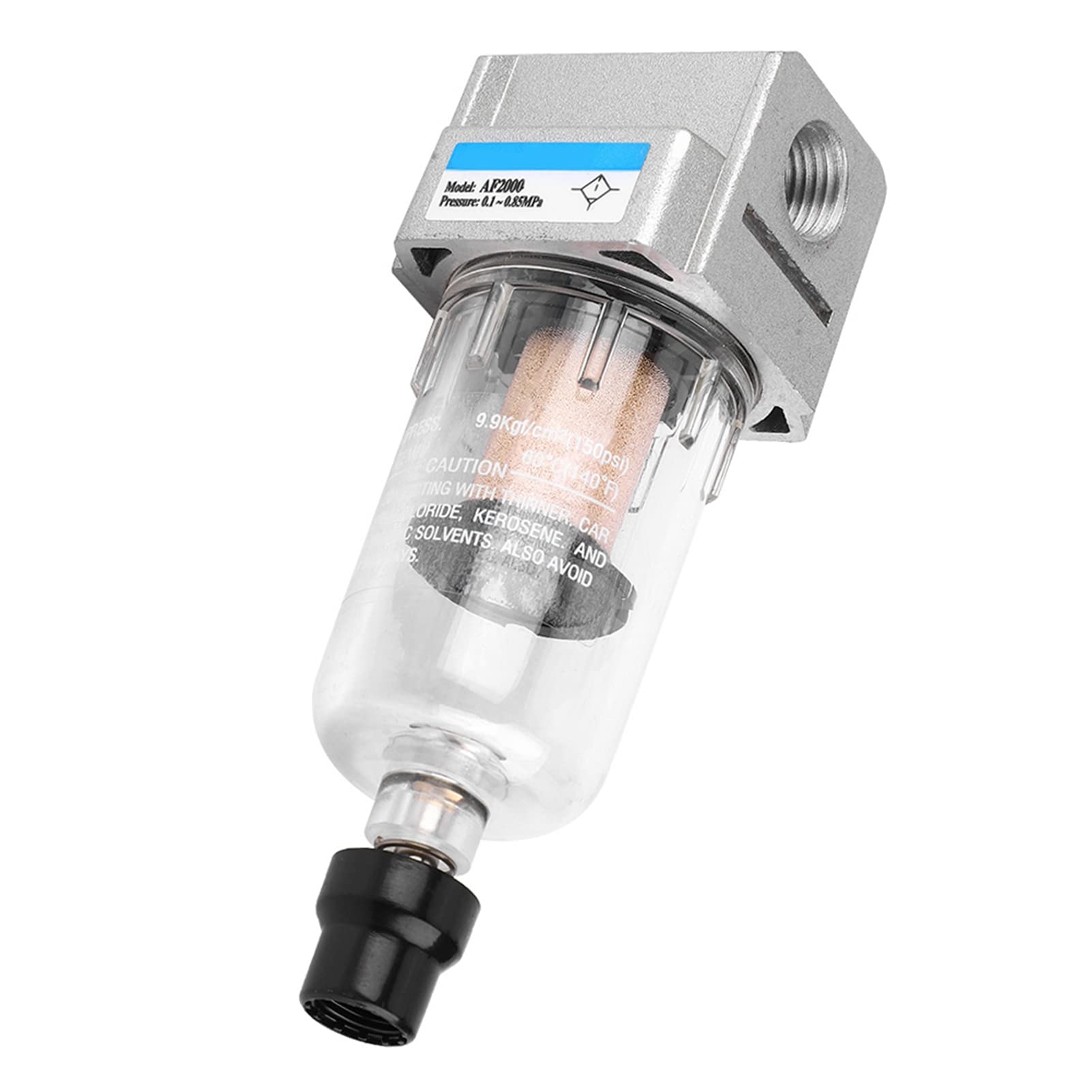 G1/4'' Air Line Filter, Water And Oil Separator For Air Line Replacement Af2000 02 Particulate Filter Water Trap Separator, 750L