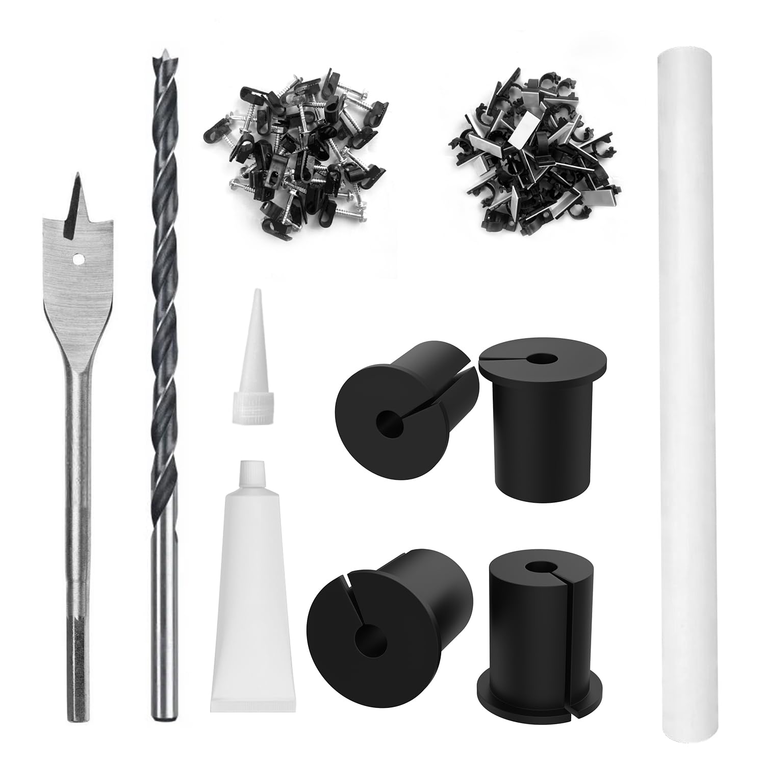 1 Inch Cable Routing Kit For Starlink,4Pcs Wall Grommet Bushing Starlink Masonry Routing Kit Including Threading Cables Tool Thr