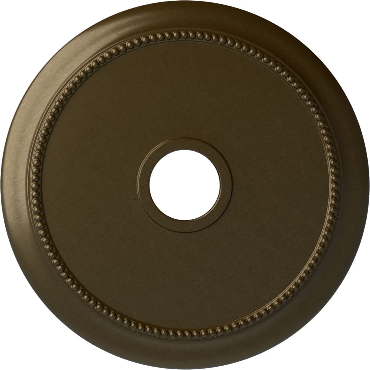 Ekena Millwork CM24CRBRS - 24 1/8OD x 4 3/8ID x 2 1/4P Crendon Ceiling Medallion (Fits Canopies up to 4 3/8) - Ceiling Medallion