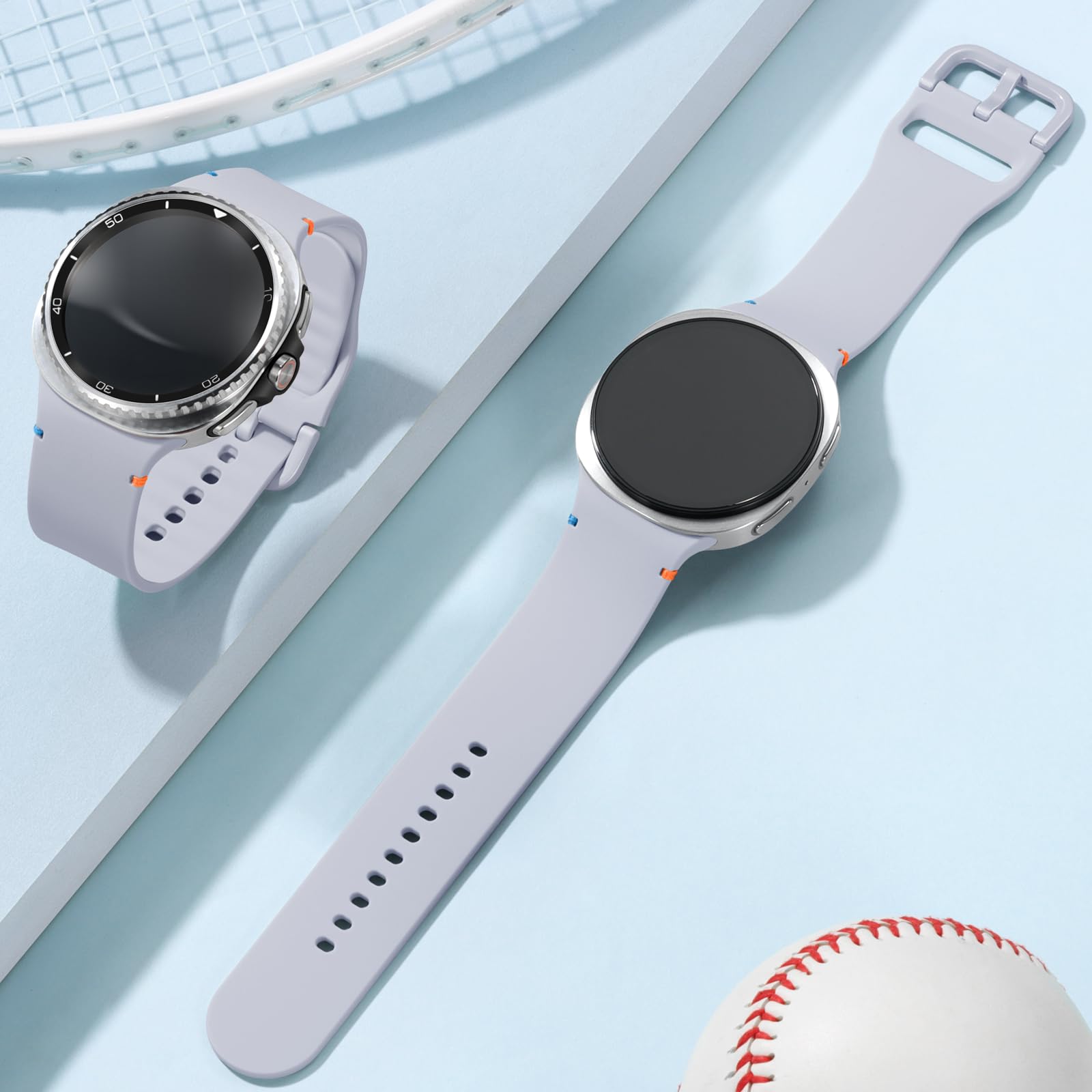 Adorve Sport Band Only Compatible With Galaxy Watch 8 Band, Galaxy Watch 8 Classic Band, Comfortable Breathable Waterproof Silic