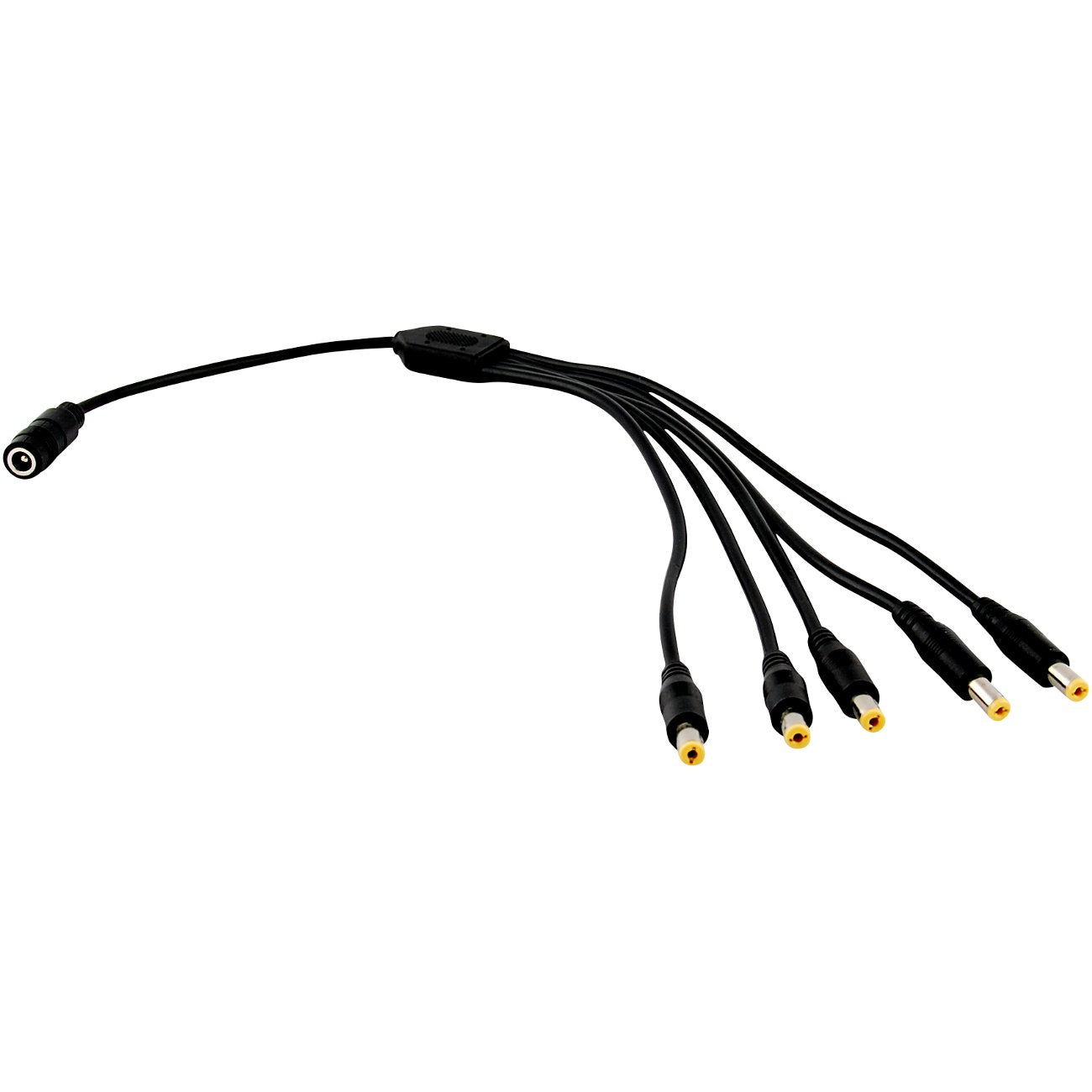 Jacobsparts 1:5 Dc Power Splitter Cable Cord 1 Female To 5 Male 5.5X2.1Mm Port Pigtals 12V