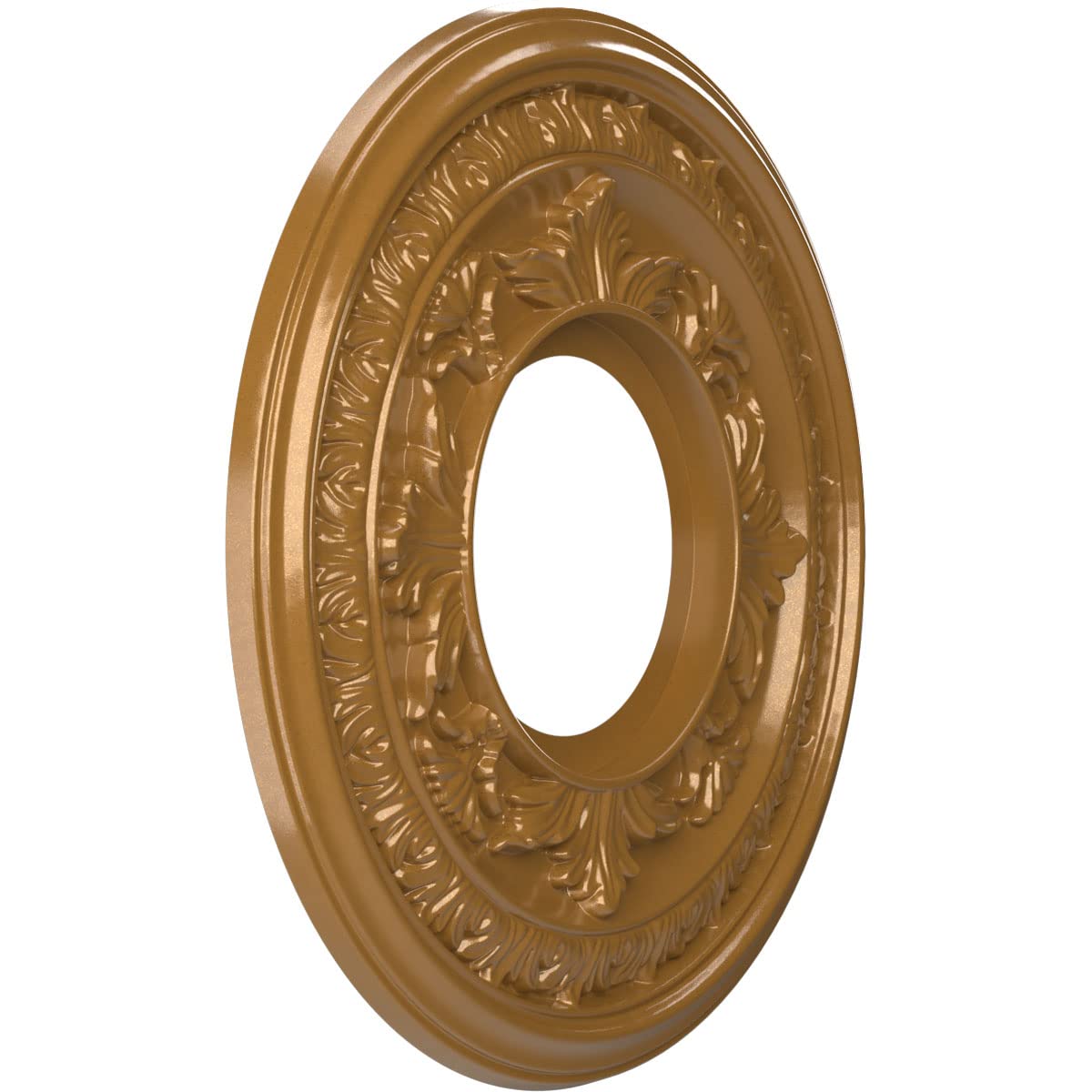 Ekena Millwork Cmp10Badvg Baltimore Thermoformed Pvc Ceiling Medallion (Fits Canopies Up To 4 1/4''), 10''Od X 3 1/2''Id X 3/4''