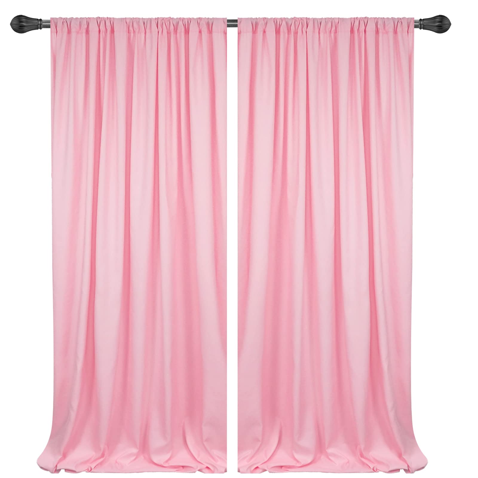 10X10Ft Pink Backdrop Curtains For Parties   Pink Backdrop Curtain For Baby Shower Birthday Photo Home Party Curtains Backdrop 5