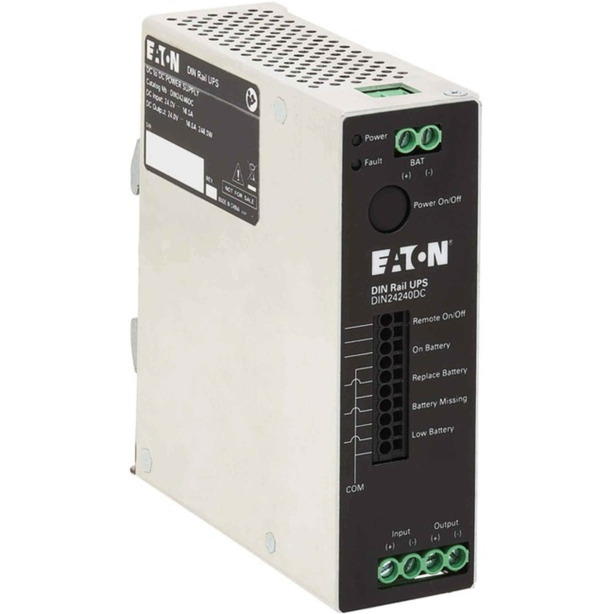 Eaton 240W 24V Dc Din Rail Industrial Ups - Hardwire Input/Output