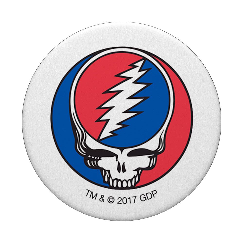 Grateful Dead Grateful Dead Steal Your Face Popsockets Stand For Smartphones & Tablets Popsockets Popgrip: Swappable Grip For Ph
