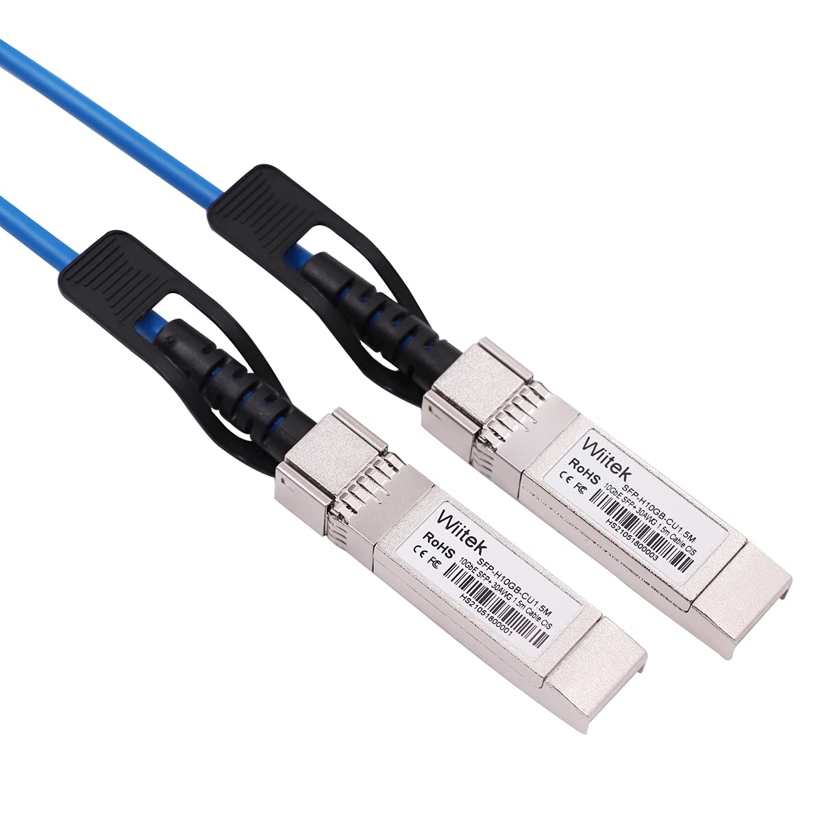 [Blue Colored] 1M 10G Sfp+ Dac Twinax Cable, 10Gbase Cu Sfp+ Copper Cable, Compatible For Cisco Sfp H10Gb Cu1M, Ubiquiti, Junipe