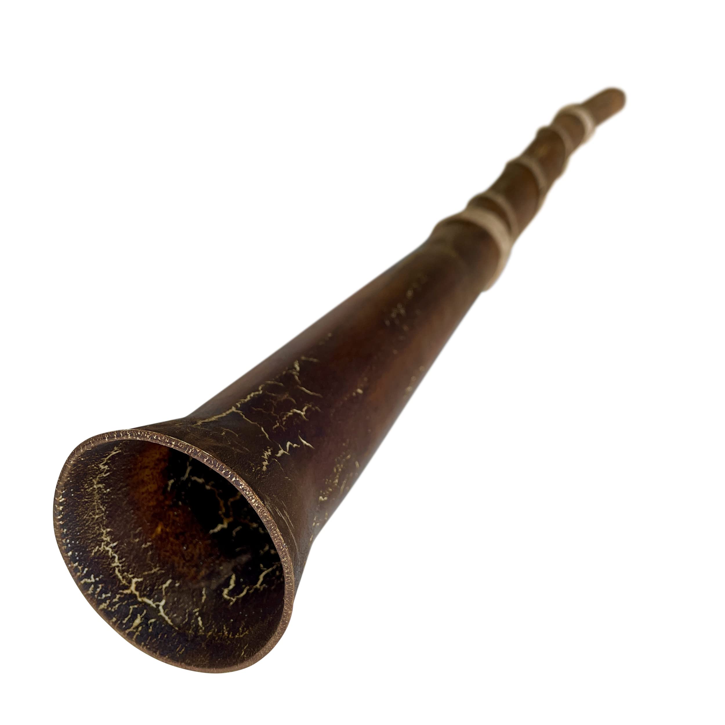 Hand Fired Modern Didgeridoo   Beeswax Mouthpiece   Easy Player!   Key Of D   By World Percussion Usa