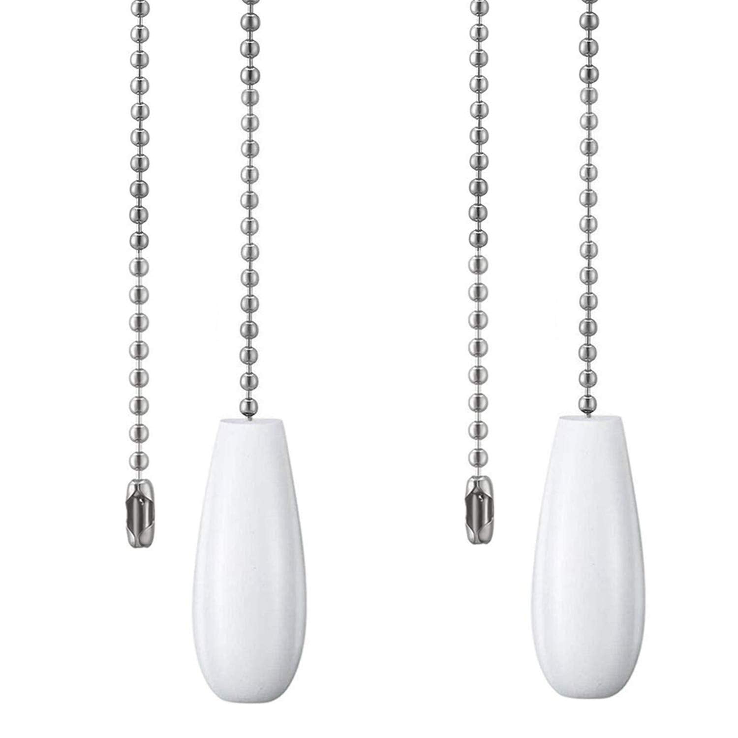 Ceiling Fan Chain Pulls White Wooden Pull Chain Extension For Ceiling Light Fan Chain 2 Pack