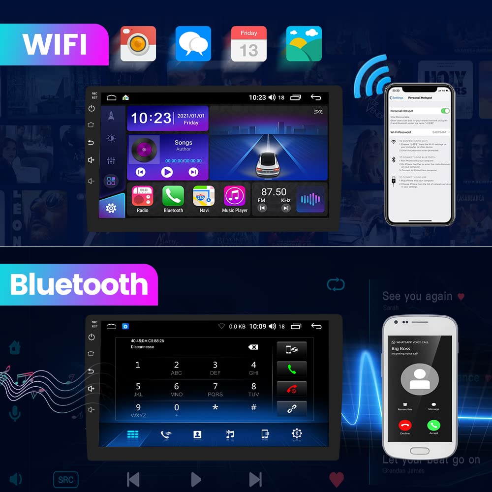 10.1 Inch Car Stereo Radio [2Gram 32Grom] For Jeep Patriot Compass 2010 2016 With Wireless Carplay Android Auto,Android 12 Playe