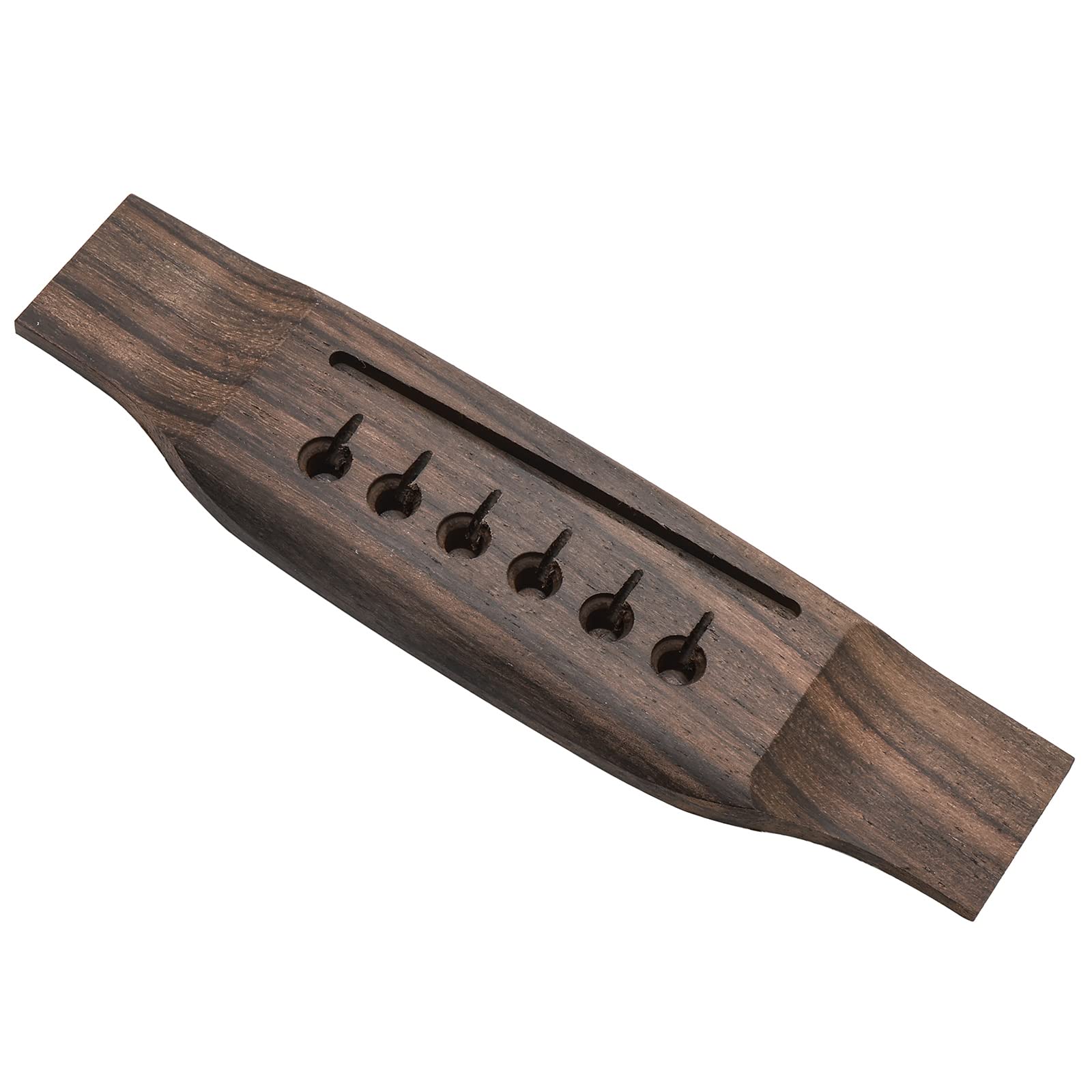 Unxuey 6 String Acoustic Guitar Wooden Bridge Rosewood Guitar Bridge (Saddle Slot Is 72Mm (2 53/64'') Length)