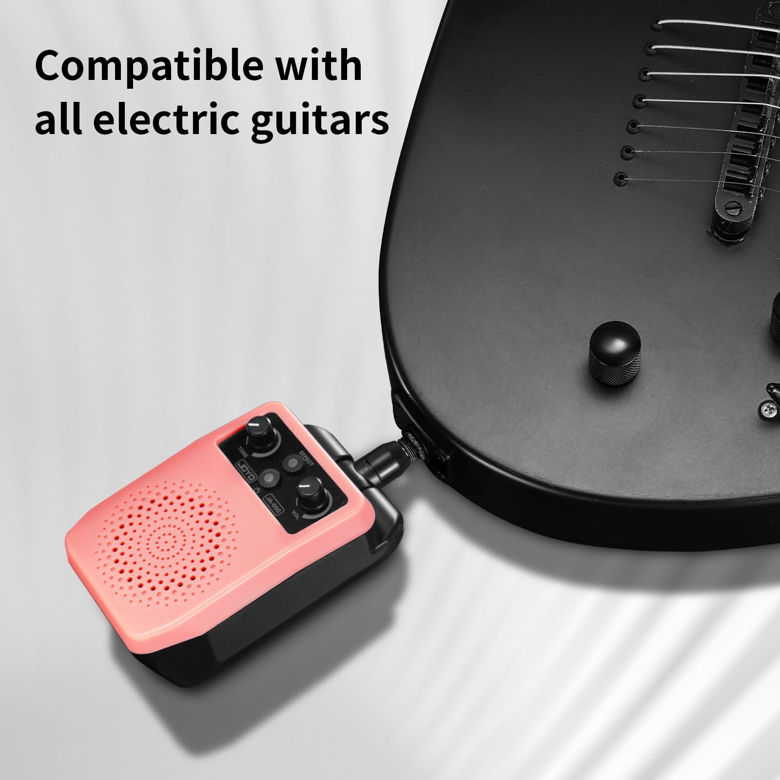 Joyo Small Portable Guitar Amp 5W Mini Guitar Amplifier Rechargeable Electric Guitar Amp For Practice With Bluetooth, 4 Effects