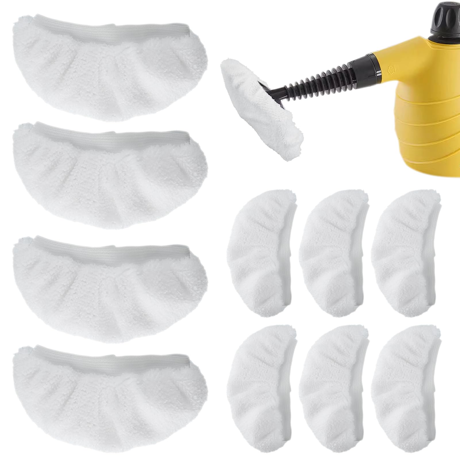 RODISHOMM Steam Cleaner Accessories, Universal Reusable Steam Mop Pads, Steam Shot Attachments, Handheld Steam Cleaner Washable 