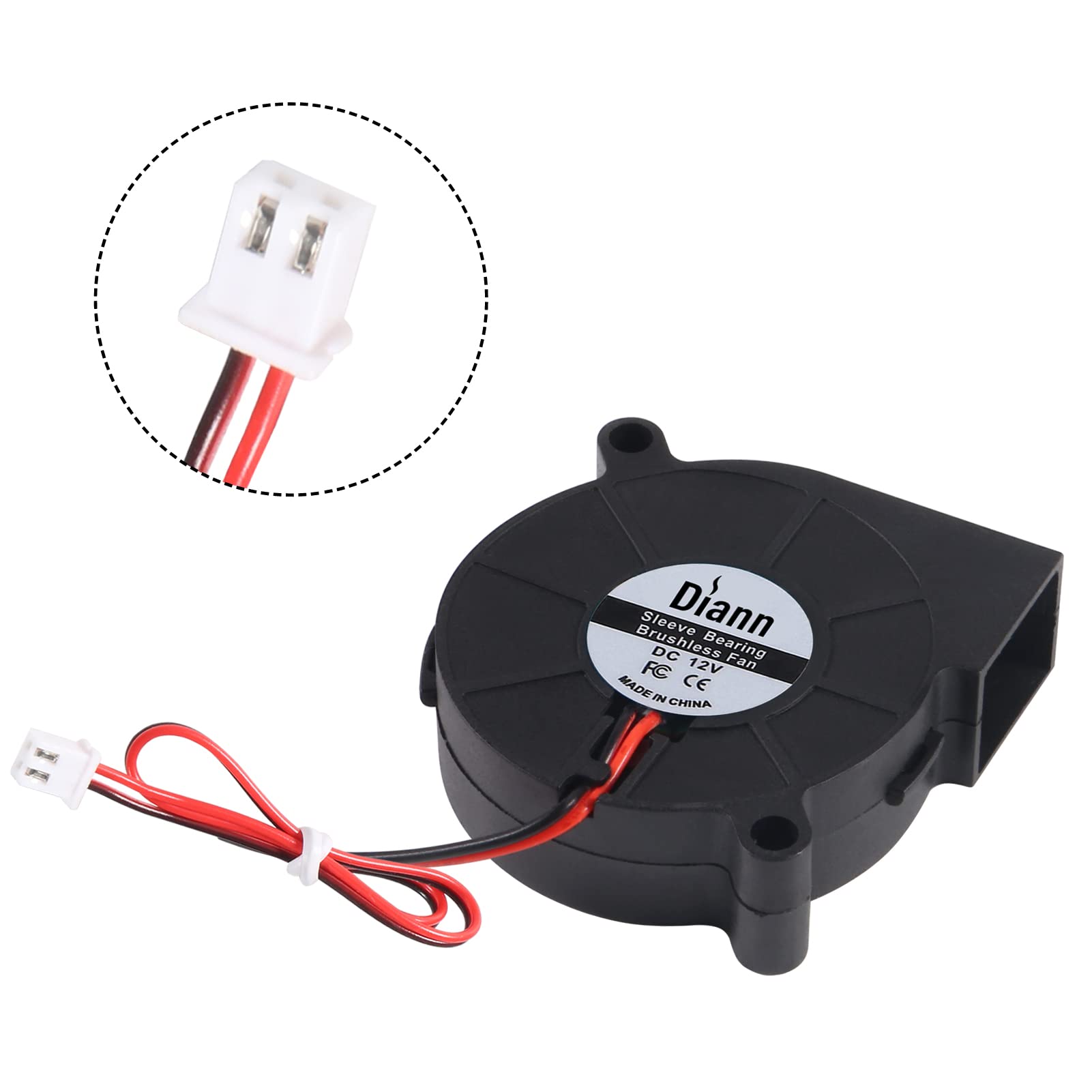 Diann 2Pcs 5015 3D Printer Dc 24V Brushless Blower Cooling Fan Turbine Turbo 50X15Mm For Reprap I3 Cr 10 And Other Small Applian