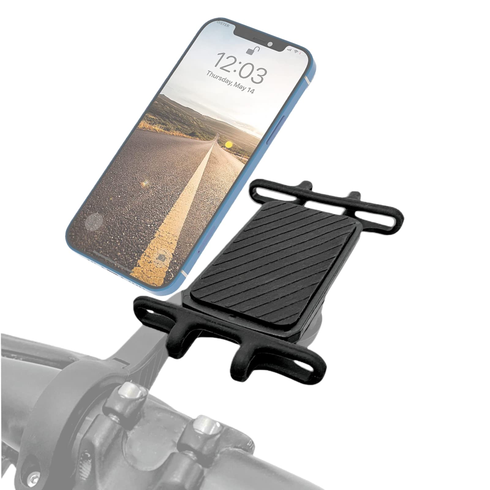 Nelbons Bike Phone Holder Compatible With Most Phones,Compatible With Garmi N Bicycle Bracket Mount Adapter,Detachable Universal
