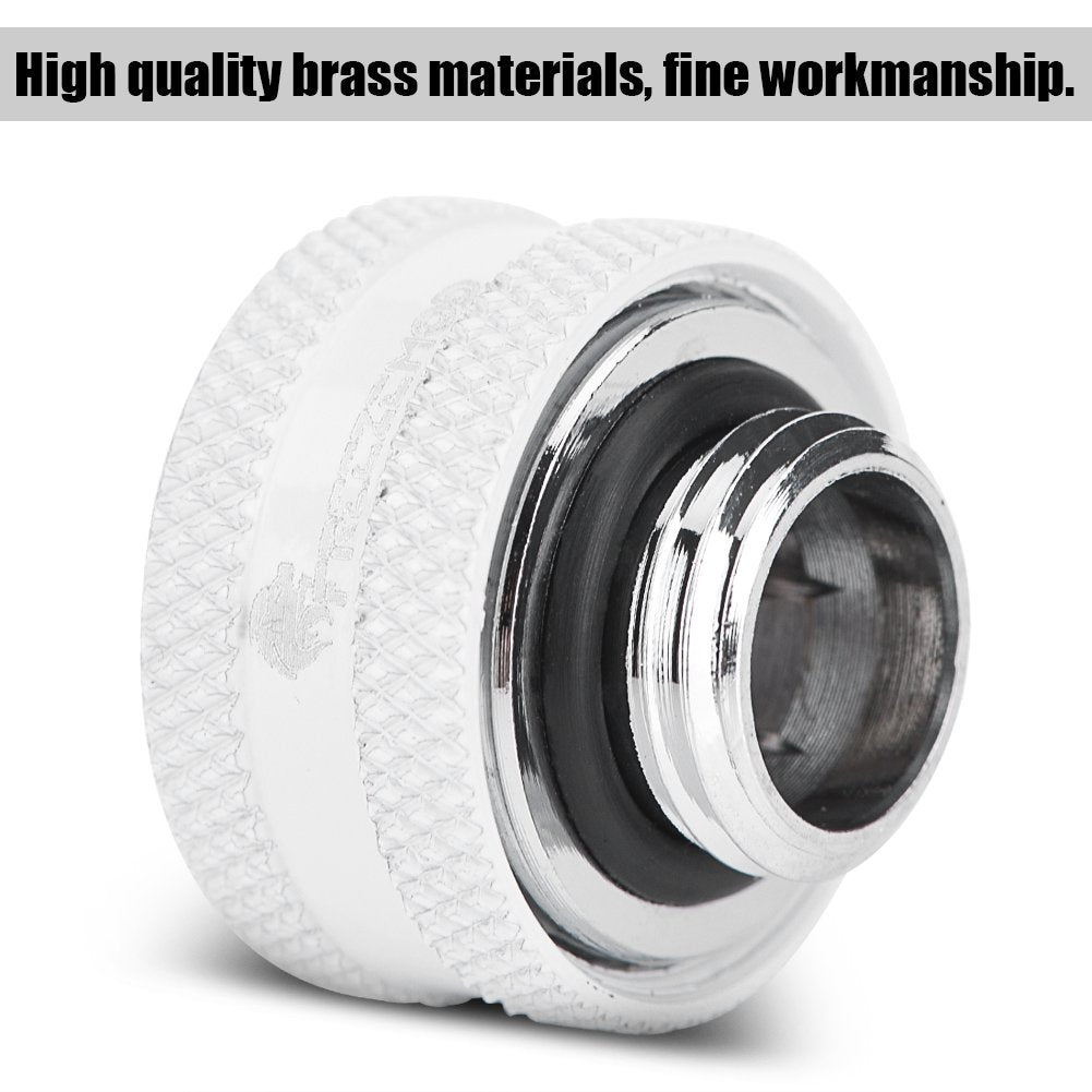 4 Pcs/Pack 16Mm Water Cooling Tubing, Water Cooling Compression Fitting With Sealing Rings For Acrylictube, For Computer Water C