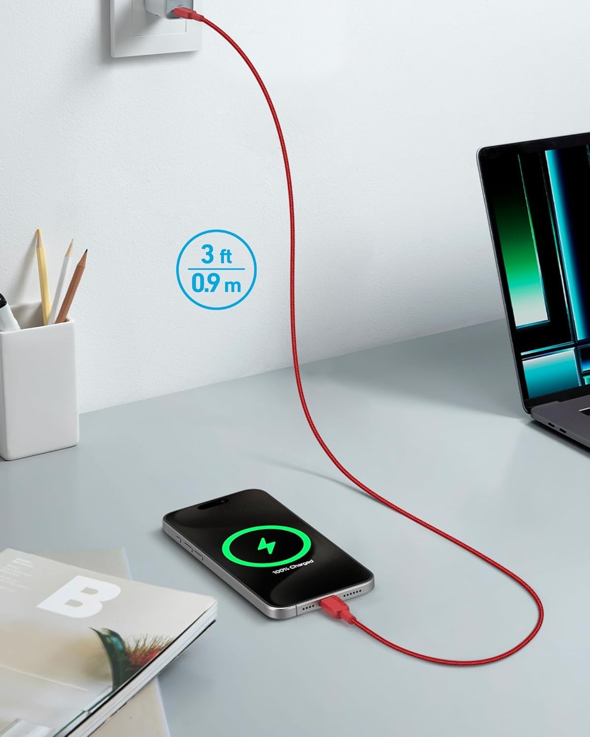 Anker Usb C Cable, [2 Pack, 3Ft] 310 Usb A To Usb C/Usb A To Type C Charger Cable Fast Charging For Samsung Galaxy Note 10 Note