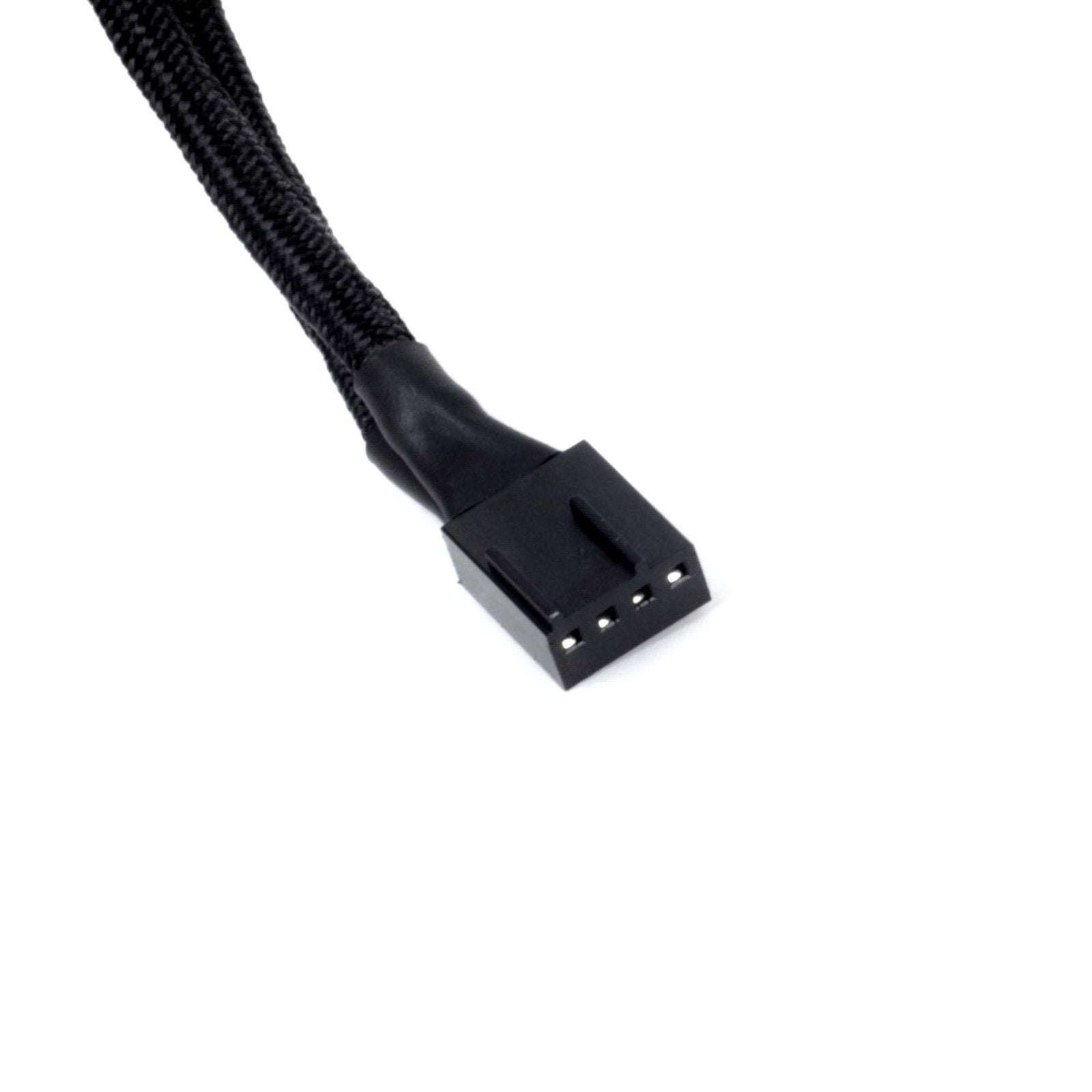 Silverstone Technology Sst Cpf01 Usa Pwm 2 To 1 Splitter In Black Sleeving Cpf01 Usa