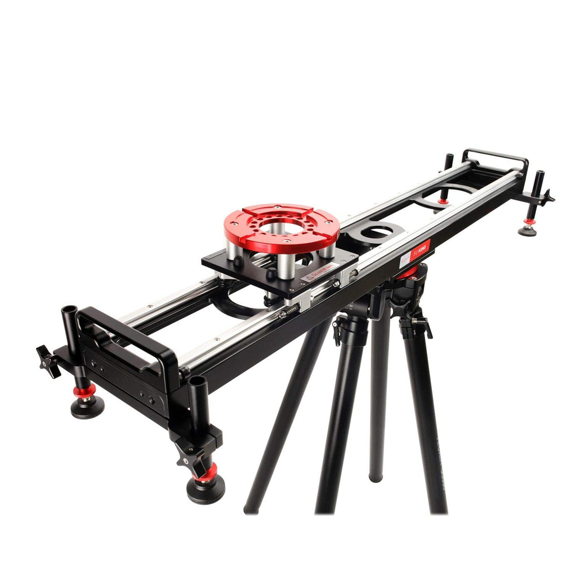 Proaim Flyking 4Ft Precision Camera Slider (Mitchell Mount) With 360 Pan & Shock-Absorber Soft Stop End. Compatible With Mitchel