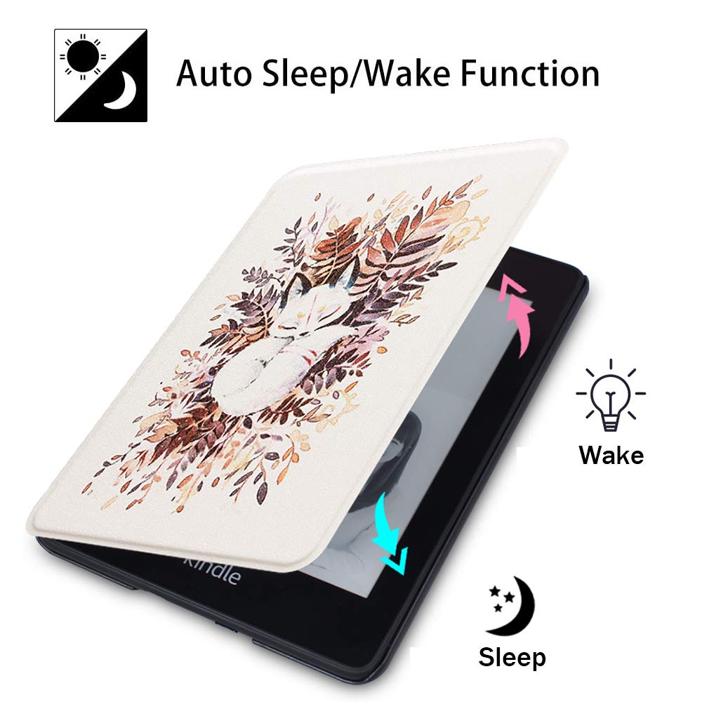 Scsvpn Case For Kindle Paperwhite 11Th Generation 2021 And Kindle Paperwhite Signature Edition (6.8''), Thin Slim Pu Leather She