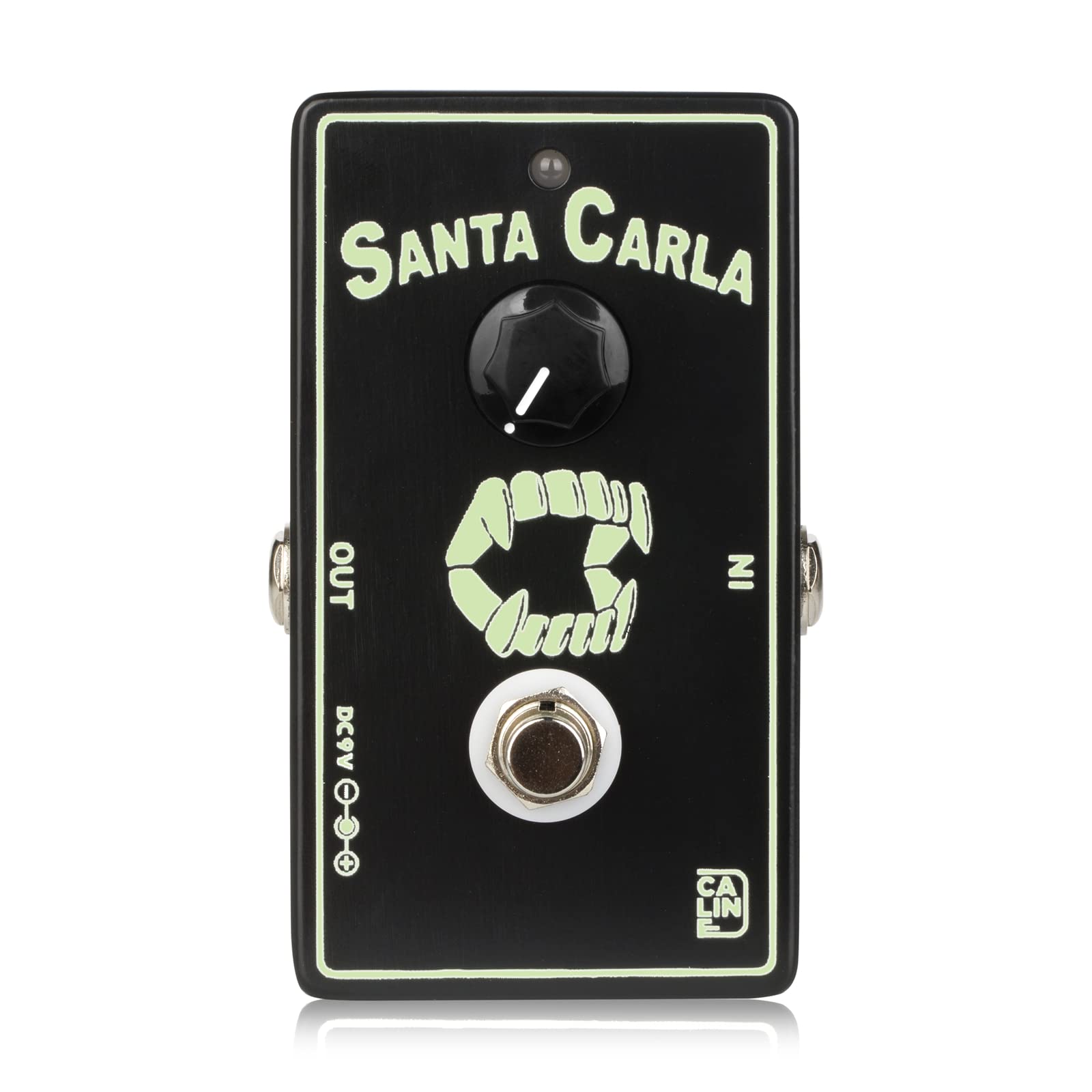 Caline Cp 514 Santa Carla Boost Guitar Effect Pedal, Green, Mini Booster Pedal With True Bypass