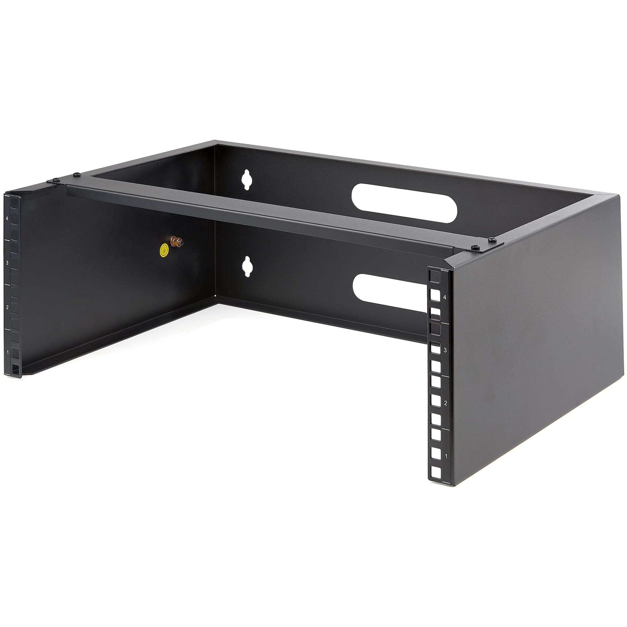 Startech.Com 4U Wall Mount Network Rack   14 Inch Deep (Low Profile)   19'' Patch Panel Bracket For Shallow Server And It Equipm