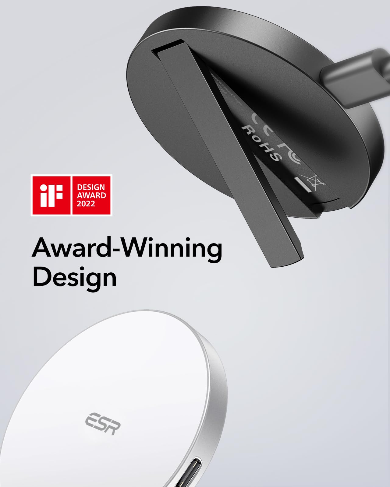 Esr For Magsafe Charger, Wireless Charger Kickstand, Charging Pad For Iphone 16/15/14/13/12 Series And Airpods 4/3/Pro/Pro 2, St