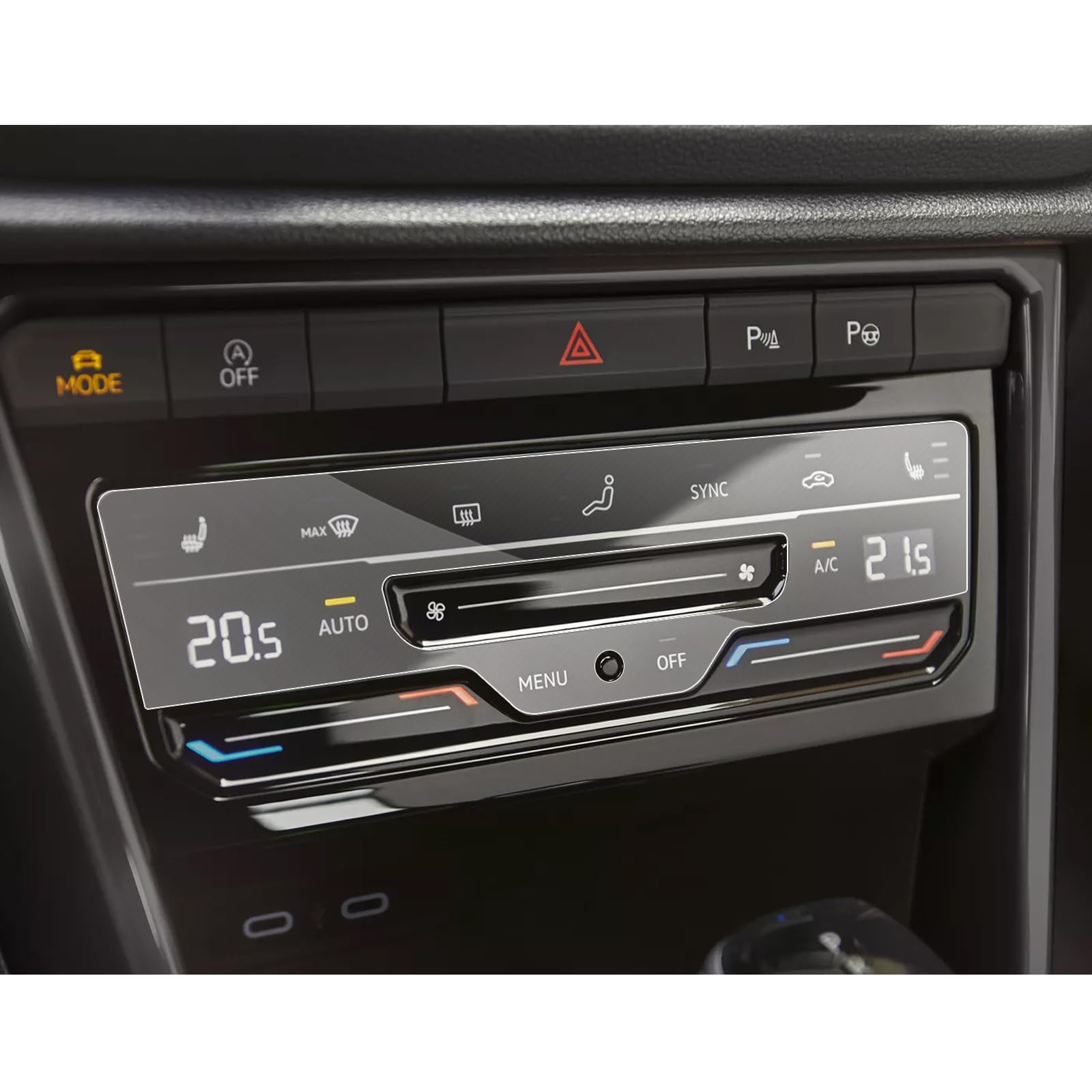 Sxcy Fit For 2023 Vw Taos Tiguan Altas Air Conditioning Screen For 2023 Vw Taos Tiguan Altas Dual  And Tri Zone Automatic Climate Control Panel Screen,2 Pcs Nano Soft Screen Protector Foils For 2023