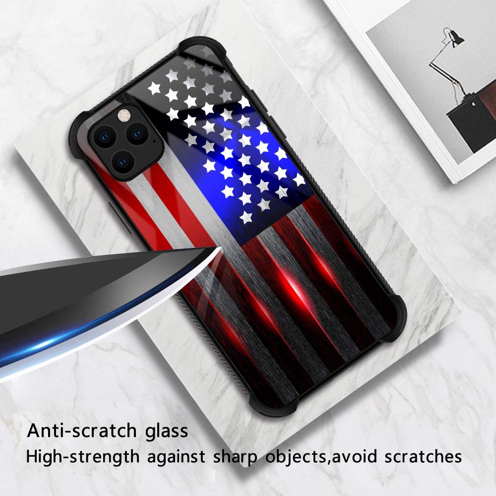 Zhegailian Case Compatible With Iphone 12 Pro Max,Cut Flag Case For Iphone 12 Pro Max For Boys Men,Pattern Design Anti Scratch O