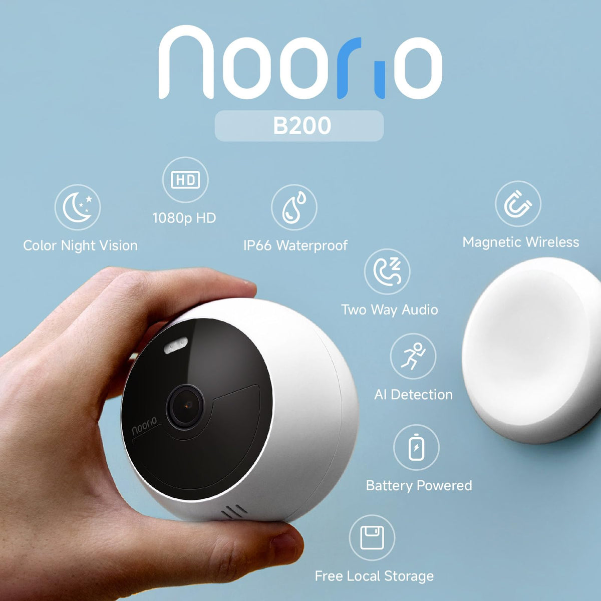 Noorio Security Cameras Wireless Outdoor, Security Camera System For H ...