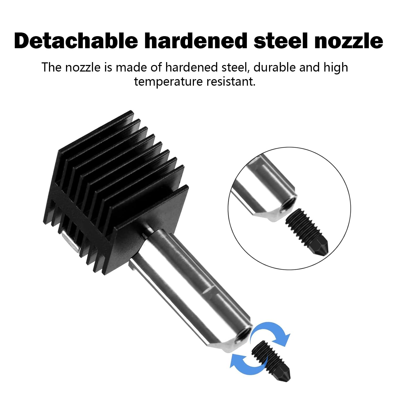 Hysiprui 2 Packs 3D Printer A1 Mini/A1 Hotend Kit  Extruder Hot End Printhead Replacement For Bambu Lab A1 Mini/A1 With 0.4Mm An