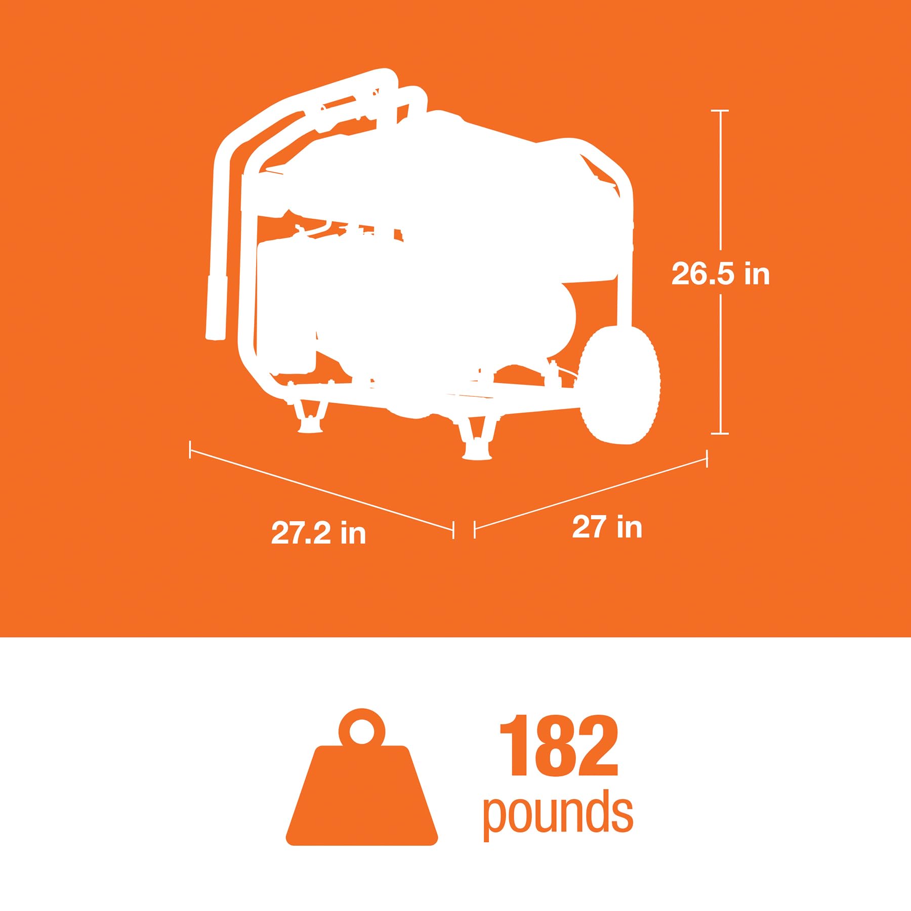 Generac 7713 Gp6500E 6,500 Watt Gas Powered Portable Generator   Electric Start   Cosense & Powerrush Advanced Technology   Reli