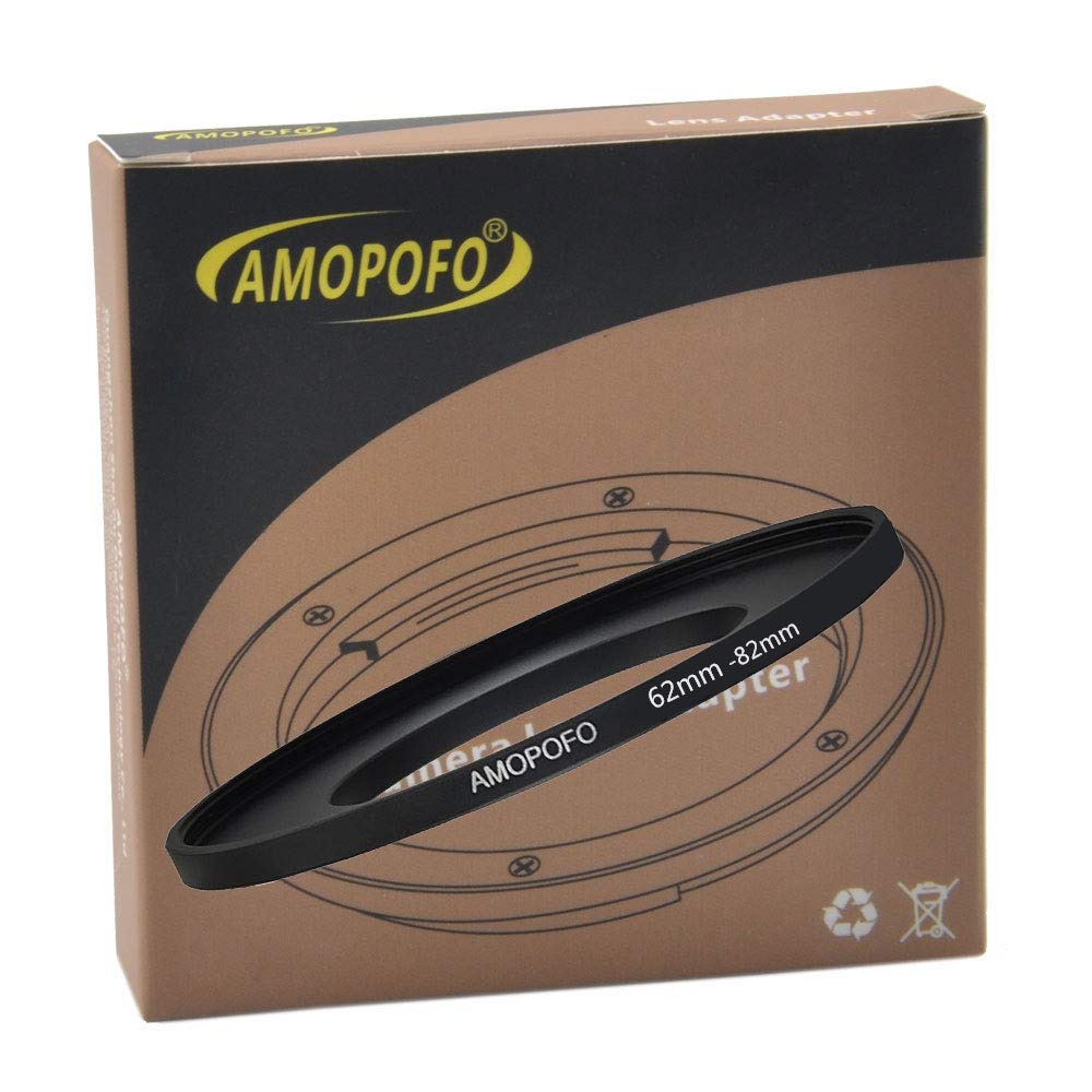 62 To 82Mm Metal Ring/62Mm To 82Mm Step Up Ring Filter Adapter For Uv,Nd,Cpl,Metal Step Up Ring,Compatible With All 62Mm Camera Lenses & 82Mm Accessories