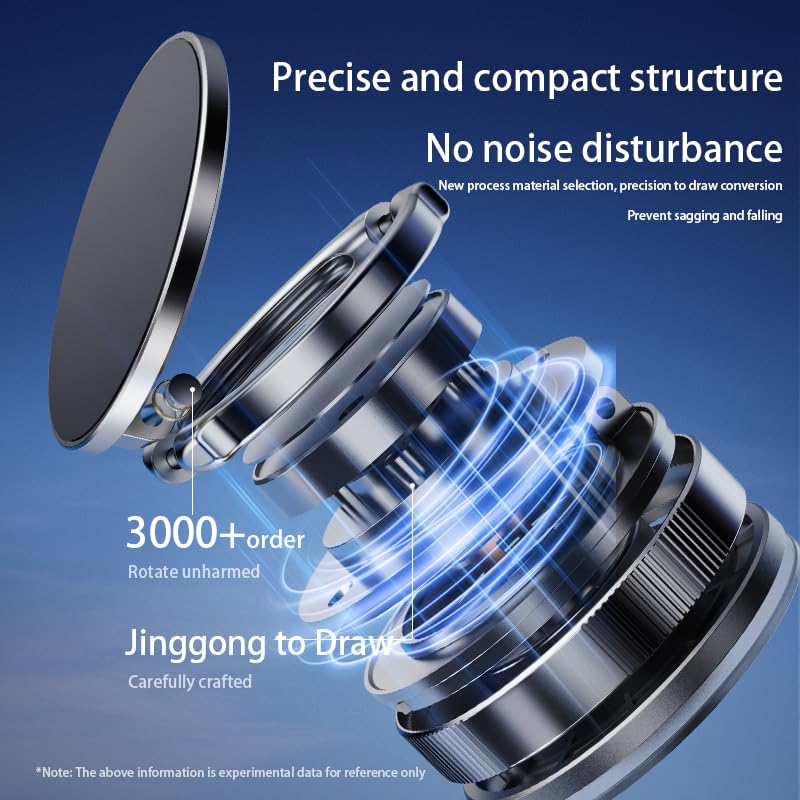 7F 2025 Upgraded Magnetic Vacuum Car Phone Holder, For Magsafe Suction Cup Phone Mount, 360 Adjustable Car Phone Mount, Universa