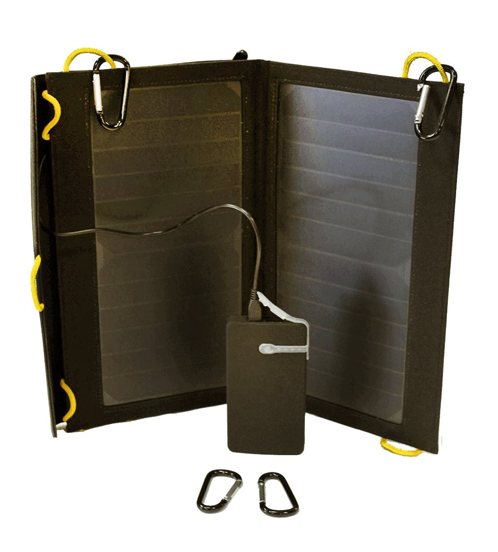 Solargopack Flair Ii   2 Panel, Portable, And Folding 13 Watt Solar Power Charging Panel, Charges Cellular Smartphones And Mobil