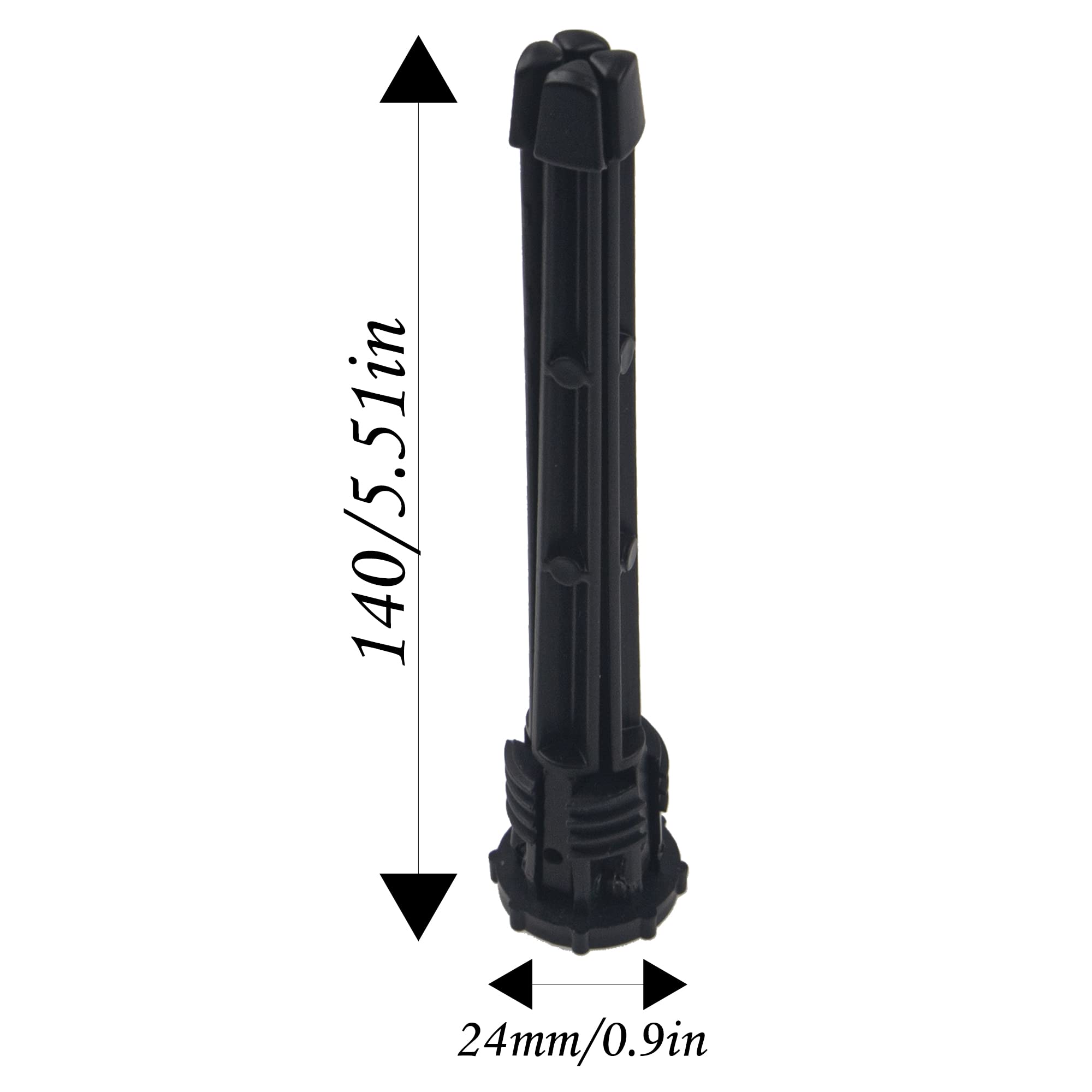 1Pcs Yootones Portable Flute Stand Holder Foldable Support 3 Leg Stand Compatible With Flute Wind Instrument Accessory (Black)