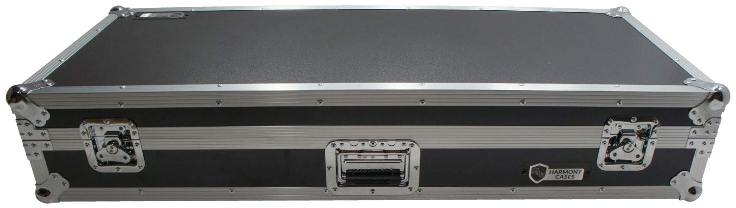 Harmony Audio Cases Hckb61W Flight Rolling Ata Hard Custom Case Compatible With 61 Note Keyboard