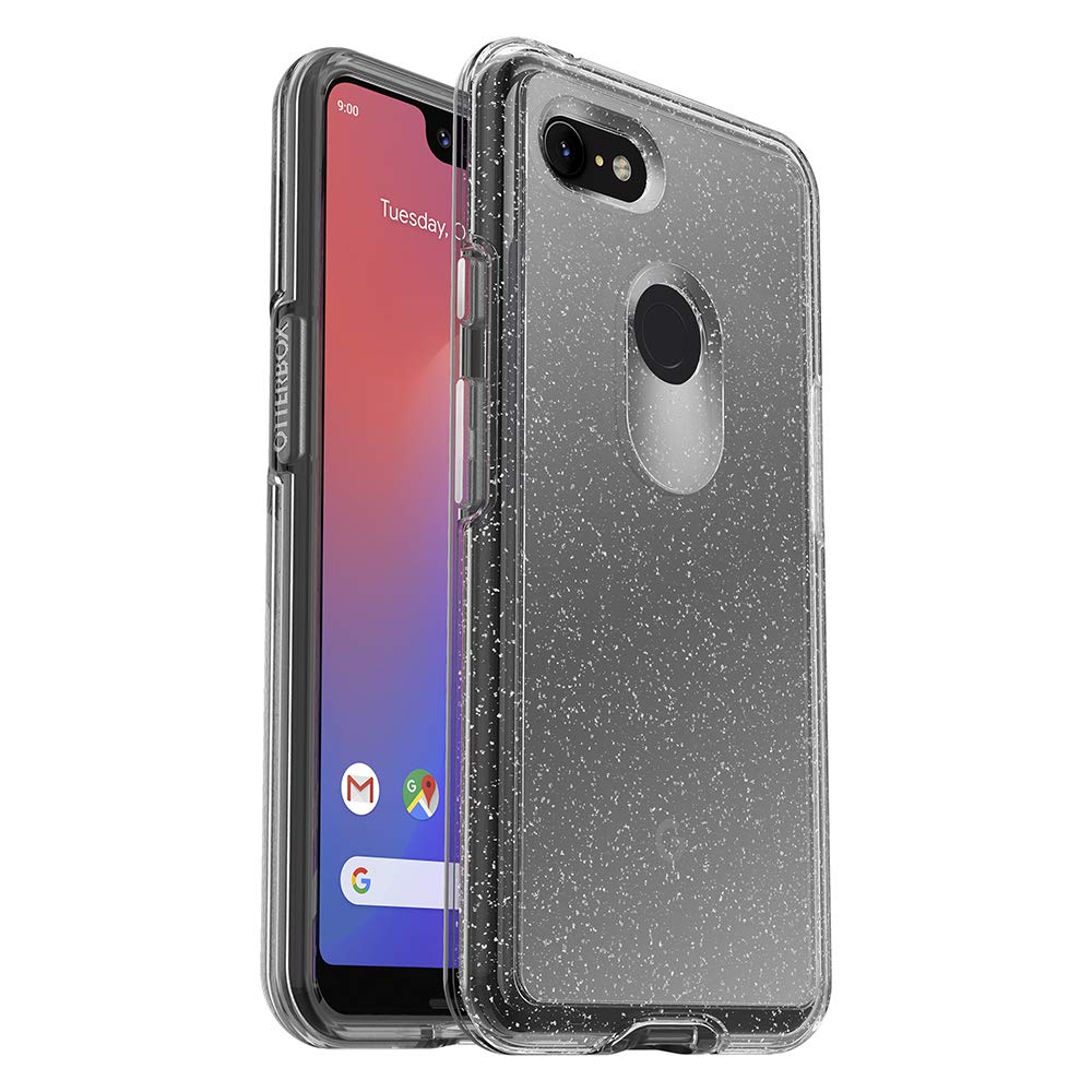 Otterbox Symmetry Clear Series Case For Google Pixel 3 Xl   Retail Packaging   Stardust (Silver Flake/Clear)