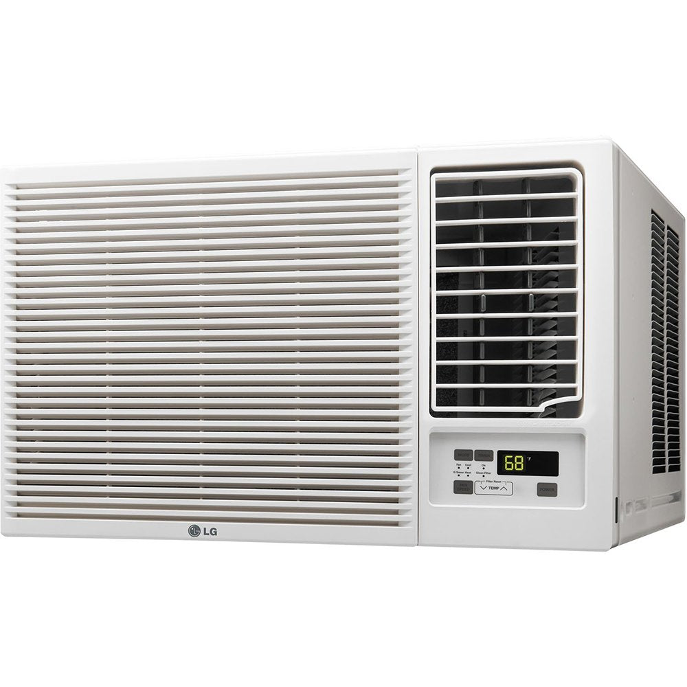 LG 12,000 BTU Window Air Conditioner with Supplemental Heat, Cools 550 Sq.Ft. (22 x 25 Room Size), Electronic Controls with Re