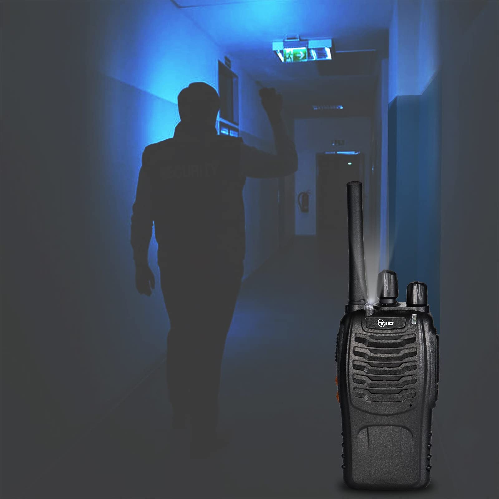 Tidradio Td V2 Walkie Talkies For Adults With Earpiece 2 Way Radios Walkie Talkies Long Range With Flashilght Two Way Radio Rechargeable For Business Or Family (20 Pack)