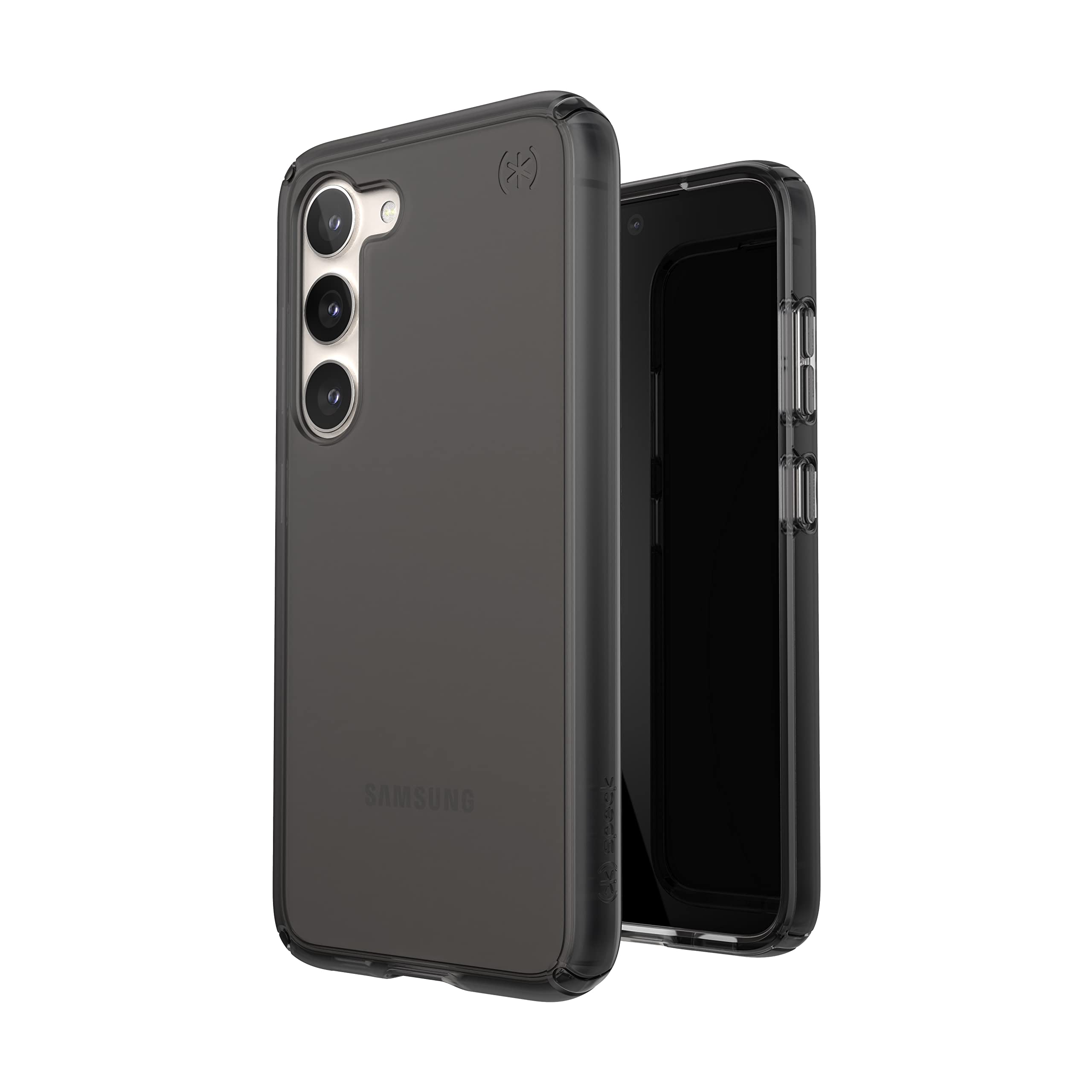 Speck Presidio Perfect Mist Case for Samsung Galaxy S23 - Obsidian, Polycarbonate, Shock Absorbent, Wireless Charging Compatible