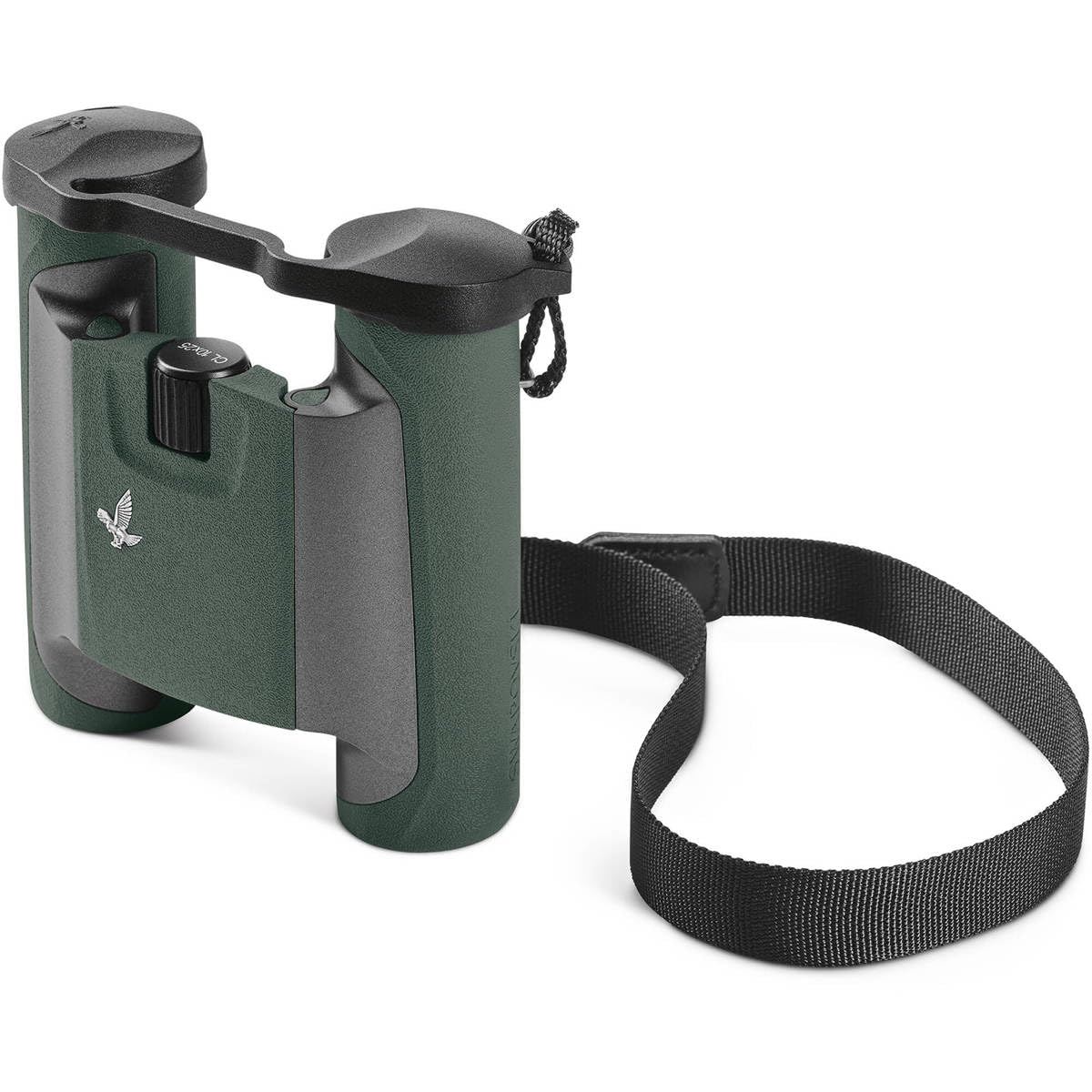 Swarovski Optik 8X25 Cl Pocket Binoculars With Twist In Eyecups And Large Field Of View (Green, Wild Nature Field Bag)