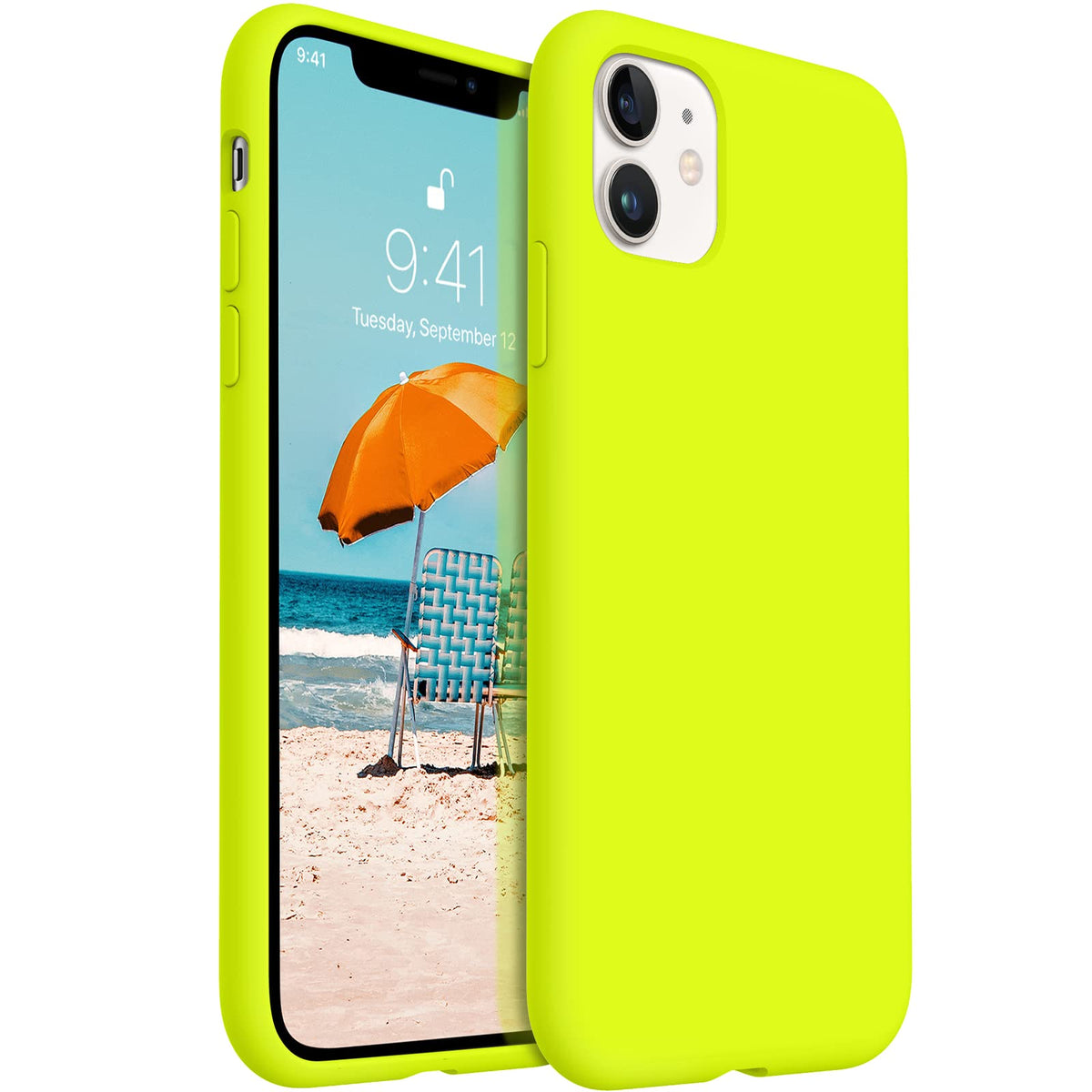 Aotesier Iphone 11 Phone Case, Silicone Ultra Slim Case With Full Body Shockproof Protection Cover Anti Scratch Microfiber Linin