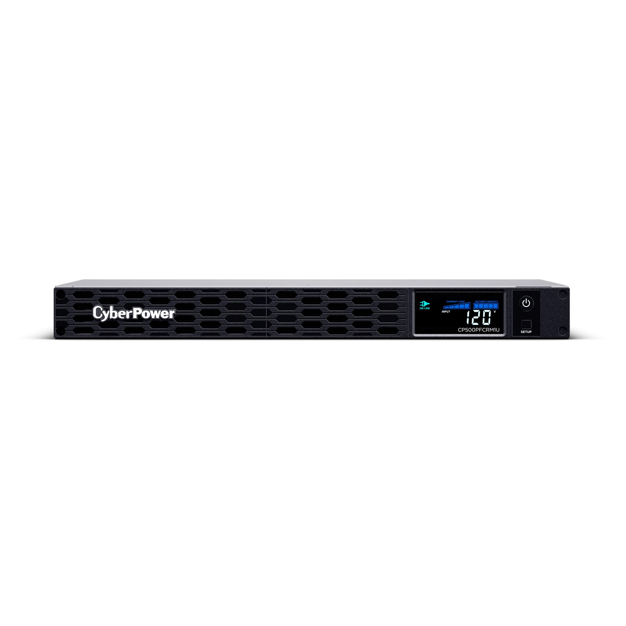 Cyberpower Cp500Pfcrm1U Pfc Sinewave Ups, 500Va/300W, 6 Outlets, Avr, 1U Rackmount