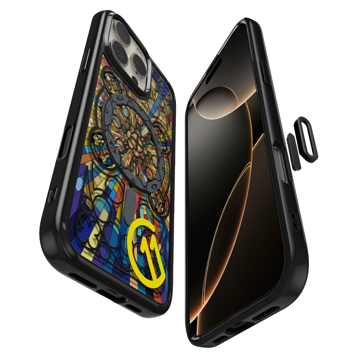 Spigen for iPhone 16 Pro Case, Ultra Hybrid MagFit c11 Collection [Customized Multi-Layered Digital Printing Design] [Military-G